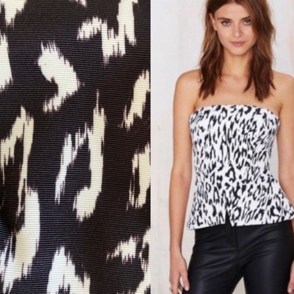 Finders Keepers NWT Revolve Leopard Print Small Bustier Top $128